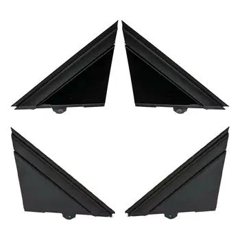 2 Peças em Forma de Triângulo Porta do Carro Eléctrico Bandeira Cobre Acessórios Decoratives Molduras de Ajuste para 500 2012-2019