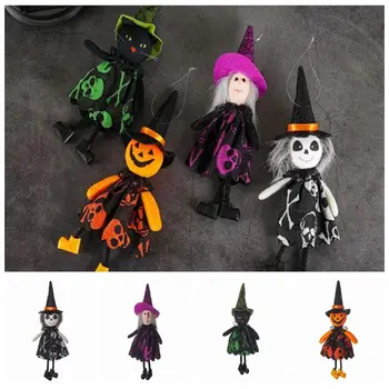 1 PCS Criativo Halloween Bruxa Boneca Pingente de Horror de Suspensão Assombrado Ornamento Bonito Abóbora Forma Decorações