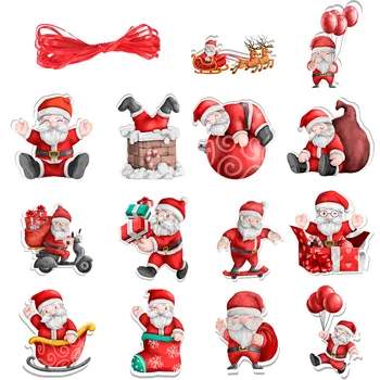 Natal Cartoon Papai Noel Guirlandas Queda De Enfeites De Santa Árvore De Natal Pendurando Os Pendentes De Natal Natal Feliz Natal Decoração