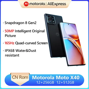 Motorola MOTO X40 5G Telefone Móvel Snapdragon 8 Gen 2 Octa Core 6.7